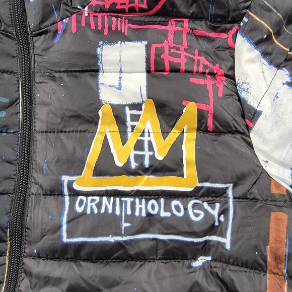 Jean-Michel Basquiat x Members Only 'Alchemy' Puffer Jacket Sz L (565) - Picture 4 of 13